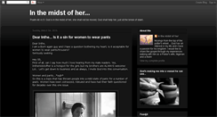 Desktop Screenshot of inthemidstofher.com